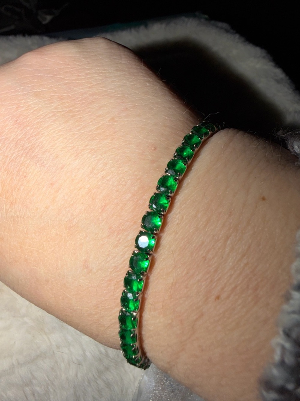 Emerald Green Tennis Bracelet - Women's Jewelry
